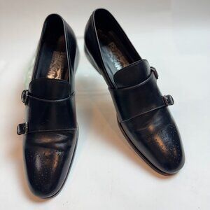 Salvatore Ferragamo - Double Monk Strap, Black Leather